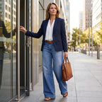 Lara| Weite High-Waist-Jeans im Vintage-Look