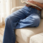 Lara| Weite High-Waist-Jeans im Vintage-Look